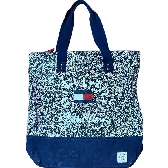 Tommy Hilfiger Keith Haring Rare Hand Bag Tote - Picture 1 of 4
